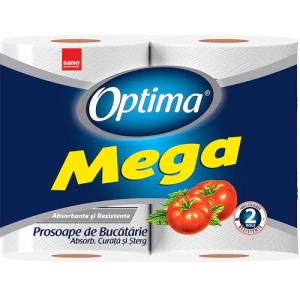 Prosop hartie Sano Optima Mega 2 straturi 2 role