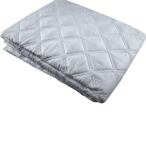 Protectie saltea bumbac cu elastic la colturi, 140x200 cm, umplutura fibre poliester, 150 g m ², lavabila la 90 C, alb - Img 3