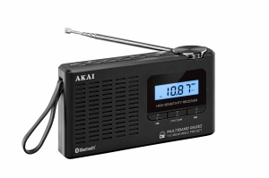 Radio cu ceas Akai APR-600 cu baterii 3x AAA, bluetooth 5.0, 0.8W, negru - Img 4