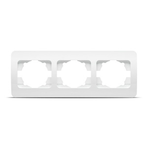 Rama decorativa, 3 module, gama Jazz, Alb, Elbi