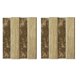Riflaj decorativ din PVC argintiu 2900x120mm