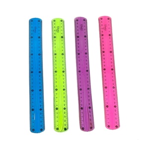 Rigla 15 cm, siliocn flexibil, diverse culori - Img 1
