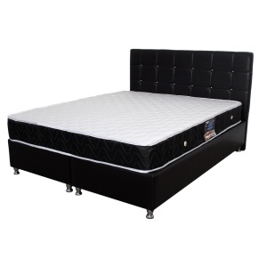 Saltea ortopedica, Praga 120x190x22 cm, cu plasa de arcuri tip Bonell, box spring system, fermitate medie, sistem de aerisire perimetral, Saltsib - Img 3