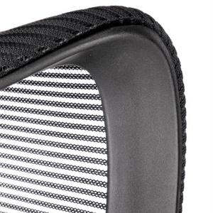 Scaun birou cu mesh Hm Loreto, ergonomic, suport lombar, baza polipropilena, mecanism de balans, inaltime reglabila, material respirabil, 100 kg, negru - Img 2
