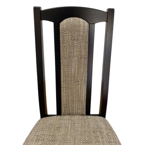 Scaun de living si bucatarie, DM7 Boston, din lemn masiv fag, tapiterie stofa, 120 kg, 96x43x40 cm, Wenge - Img 3