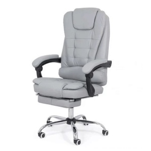 Scaun directorial ergonomic OFF 418, piele ecologica, functie recliner, suport picioare extensibil, inaltime reglabila, 120 kg - Img 2