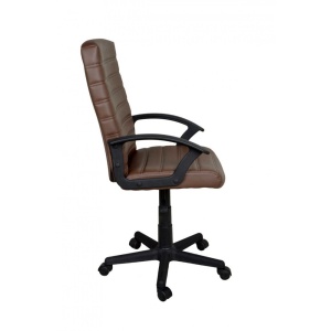 Scaun directorial GN72, piele ecologica, inaltime reglabila, 100 kg, maro - Img 3