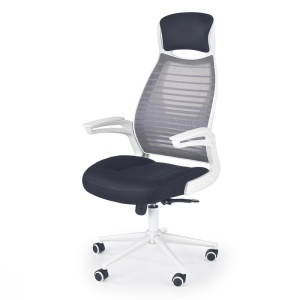Scaun directorial HM Franklin, Mesh, Ergonomic, Inaltime ajustabila, Mecanism balansare, Mecanism Multiblock, Cu tetiera, 136 kg, 124x60x65 cm, Gri - Img 2
