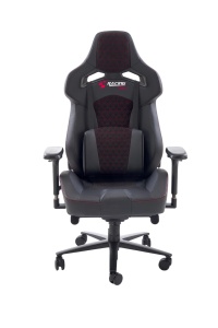 Scaun directorial pentru gaming HM Baldur, piele ecologica, cadru metalic, cotiere reglabile, multiblock,100 kg, negru - Img 2