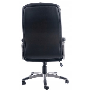 Scaun directorial SL Q270, cadru polipropilena, piele ecologica, inaltime ajustabila, mecanism balansare, 100 Kg, negru - Img 2
