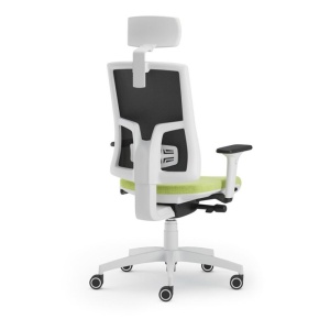 Scaun ergonomic cu tetiera Pure Alb Mesh PDH - Img 3