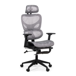 Scaun ergonomic multifunctional SYYT 9508, mesh, suport lombar, tetiera, spatar si brate reglabile, suport picioare, 120 kg