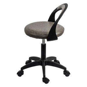 Scaun laborator OFF1020, rotativ, baza polipropilena, piele ecologica, inaltime ajustabila, 100 kg - Img 3