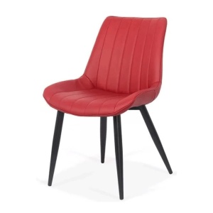 Scaun living si bucatarie BUC 203, piele ecologica, picioare metalice, 110 kg