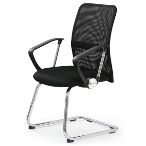 Scaun vizitator mesh HM Vire Skid negru - Img 2
