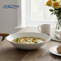 SERVICIU MASA DIN OPAL ALB 18 PIESE, ELYA, ART OF DINING - Img 7