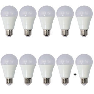 Set 10 Becuri LED Drimus 12W E27 Lumina rece DL 6121 - Img 1