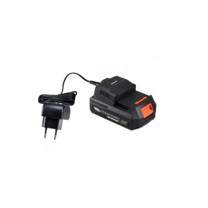 Set acumulator 18V 2.0A Li-Ion si incarcator 0.5A Heinner - Img 1