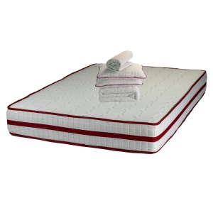 Set Avantaj saltea Roza Super Lux Ortopedica 140x200x26 plus 2 perne 50 x70 plus Husa plus Pilota microfibra iarna 180x200