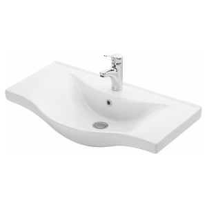Set Baza, lavoar baie GN1531 si oglinda Celine - 80 cm - Img 2