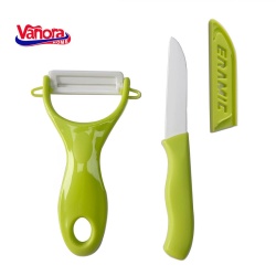 SET CUTIT 7CM+CURATATOR CERAMIC 13x7.6CM (mix 3 culori in bax - 4 rosii, 4 verzi, 4 negre) - Img 2