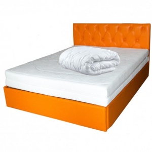 Set Saltea cu arcuri, Cronos HR Spring Comfort 140x200x24cm, cu spuma poliuretanica HR 3,5 cm pe ambele fete, husa detasabila tricot, hipoalergenic, fermitate medie, Saltsib plus pilota microfibra vara, lavabila la 95 C