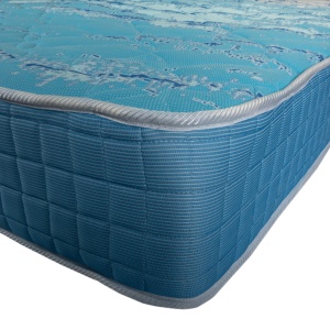 Set Saltea ortopedica cu spuma, Memory Foam Paris, 180x200x23cm, fermitate tare, spuma poliuretanica, memory foam 5 cm, sistem de aerisire perimetral, Saltex plus pilota vara, umplutura fibre de poliester, microfibra, lavabila la 95 C, 200x220cm - Img 3