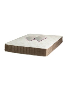 Set Saltea SuperOrtopedica Lux Roma, 160x190x23cm, fermitate tare, cu plasa arcuri tip bonell, reversibila, sistem aerisire perimetral, Saltex plus 2 perne matlasate microfibra 50x70cm, lavabile la 60 C