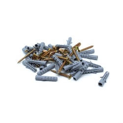 Set WAW 20 de holzsuruburi 6 x 60 mm cu diblu 10 x 50 mm