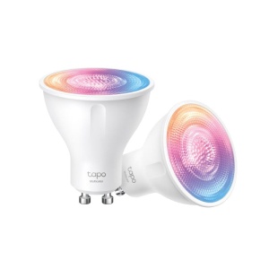 Smart Wi-Fi Spotlight, Dimmable, 2-Pack SPEC: 2.4 GHz, IEEE 802.11b/g/n, GU10 Base, 220–240 V, 50/60 Hz, 350 lm, 3.7 W, 2,200 K~6,500K, 16 Million Colors, Beam Angle 40° , 4 kWh / 1000h, lifetime up to 15,000 hrs, Energy Efficiency Class E. FEATURE: 16