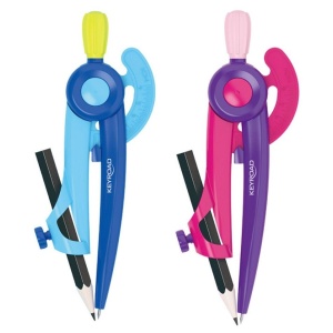 Trusa geometrie, 8 piese, cutie PVC