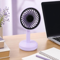 Ventilator portabil 3W, incarcare USB-C, 3 viteze, unghi reglabil, diverse culori, KMT Style - Img 2
