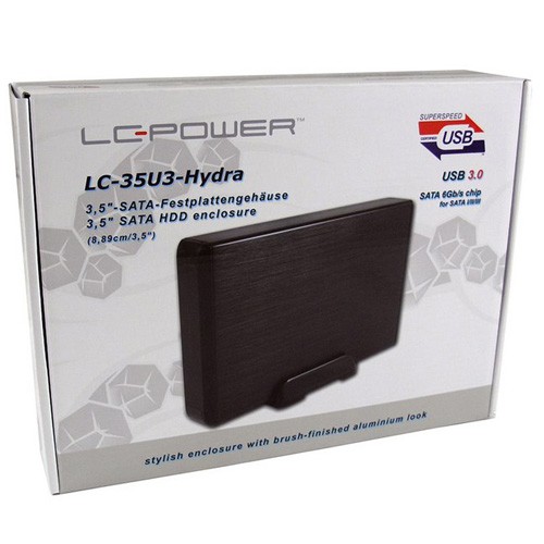 Hdd Rack Lc Power Lc U Hydra Sata Usb Black Aluminium Plastic