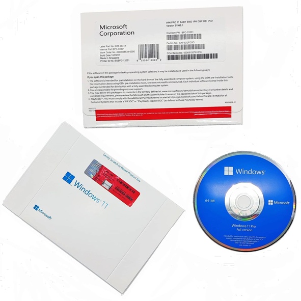 Microsoft Windows 11 Pro 64 bit ENG OEM DVD 1PC FQC 10528 Microsoft Windows 11 Pro 64 bit ENG OEM DVD 1PC FQC 10528