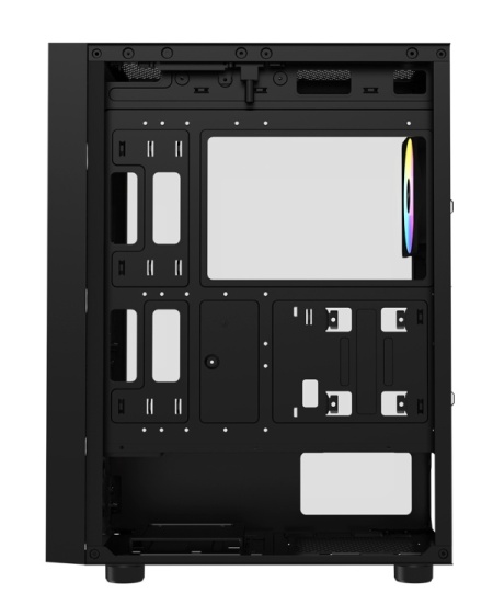 Kuciste Raidmax Vector 216, 4 x RGB fan, glass window, V216TBF, Black - Img 4