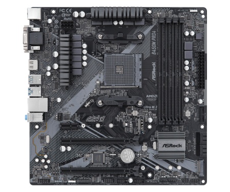 MB ASROCK B450M PRO4 R2.0, AMD B450, 4 x DDR4, AM4 - Img 3