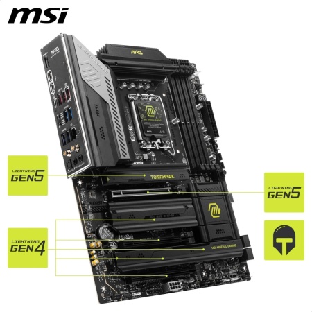 MB MSI MAG Z890 Tomahawk WiFi, 4xDDR5, Wi-Fi 7, s.1851 - Img 2