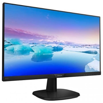 Monitor 23.8" PHILIPS 243V7QSB/00, IPS, 16:9, FHD, 5 ms, VGA, DVI-D, slim edges