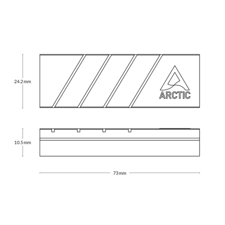 SSD Cooler for M.2 Drives Arctic M2 Pro (Silver), ACOTH00002A - Img 6