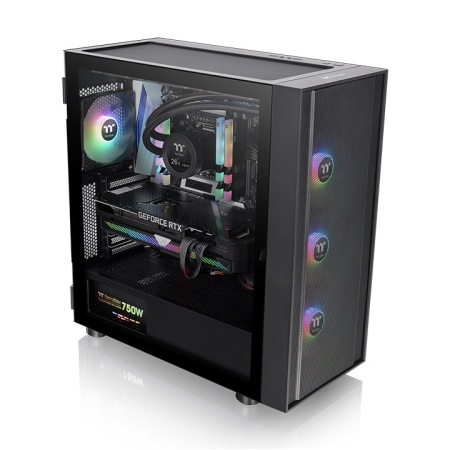 Kućište THERMALTAKE H570 TG ARGB, staklena strana, bez napajanja, 3 x ARGB fan - Img 5