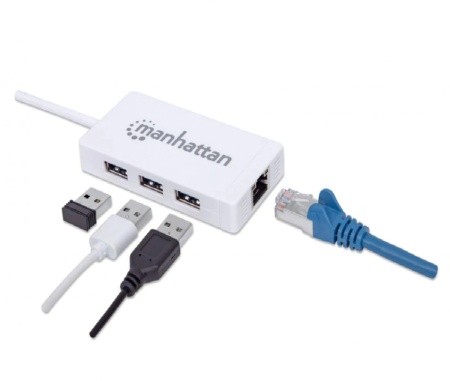 MANHATTAN HUB USB TYPE C TO 3XUSB 3.1 + GIGABIT ETHERNET - Img 2