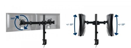 Nosač za monitor ARCTIC Z2 Basic Desk Mount Dual Monitor Arm, AEMNT00040A - Img 4
