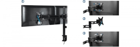 Nosač za monitor ARCTIC Z2 Basic Desk Mount Dual Monitor Arm, AEMNT00040A - Img 5
