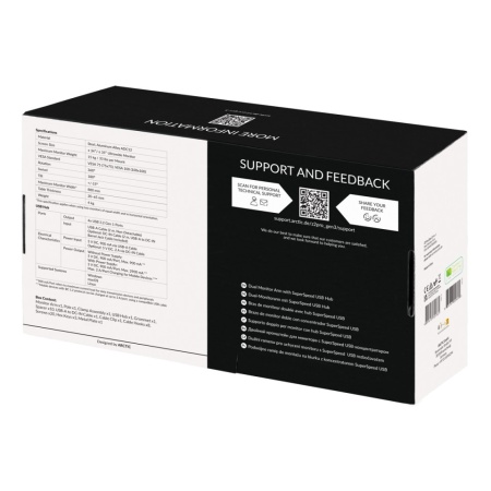 Nosač za monitor ARCTIC Z2 Pro Gen 3 Dual Monitor Arm with SuperSpeed USB Hub, AEMNT00050A - Img 8