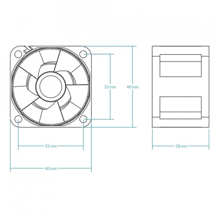 Ventilator za rack server Arctic S4028-15K 40 mm Server fan ACFAN00264A - Img 4