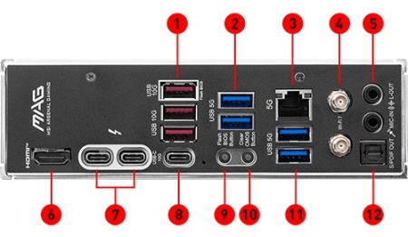 MB MSI MAG Z890 Tomahawk WiFi, 4xDDR5, Wi-Fi 7, s.1851 - Img 3
