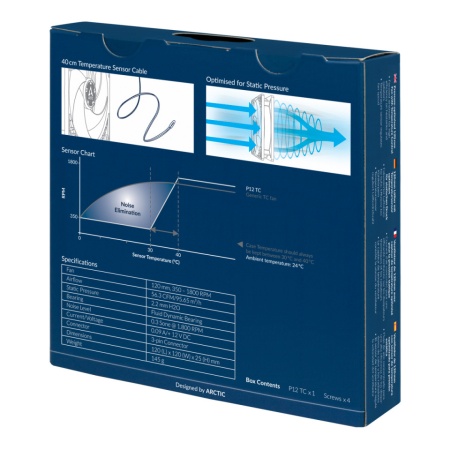 Ventilator za kućište Arctic P12 TC, 12cm, 3 pin, ACFAN00176A - Img 5