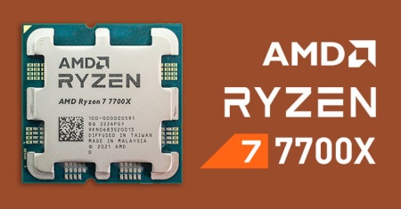 CPU AMD Ryzen 7 7700X, 4.5GHz (5.4GHz), 8C/16T, 40MB, 5nm, 105W, Radeon™ Graphics, AM5 box - Img 2