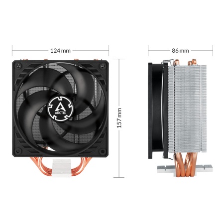 CPU Hladnjak Arctic Freezer 34, 4 heatpipe, 150W TDP, ACFRE00086C, AM4, AM5, Bulk - Img 3