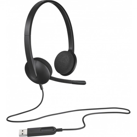 Logitech H340 USB PC Headset with Noise-Cancelling Mic, 981-000475 - Img 3
